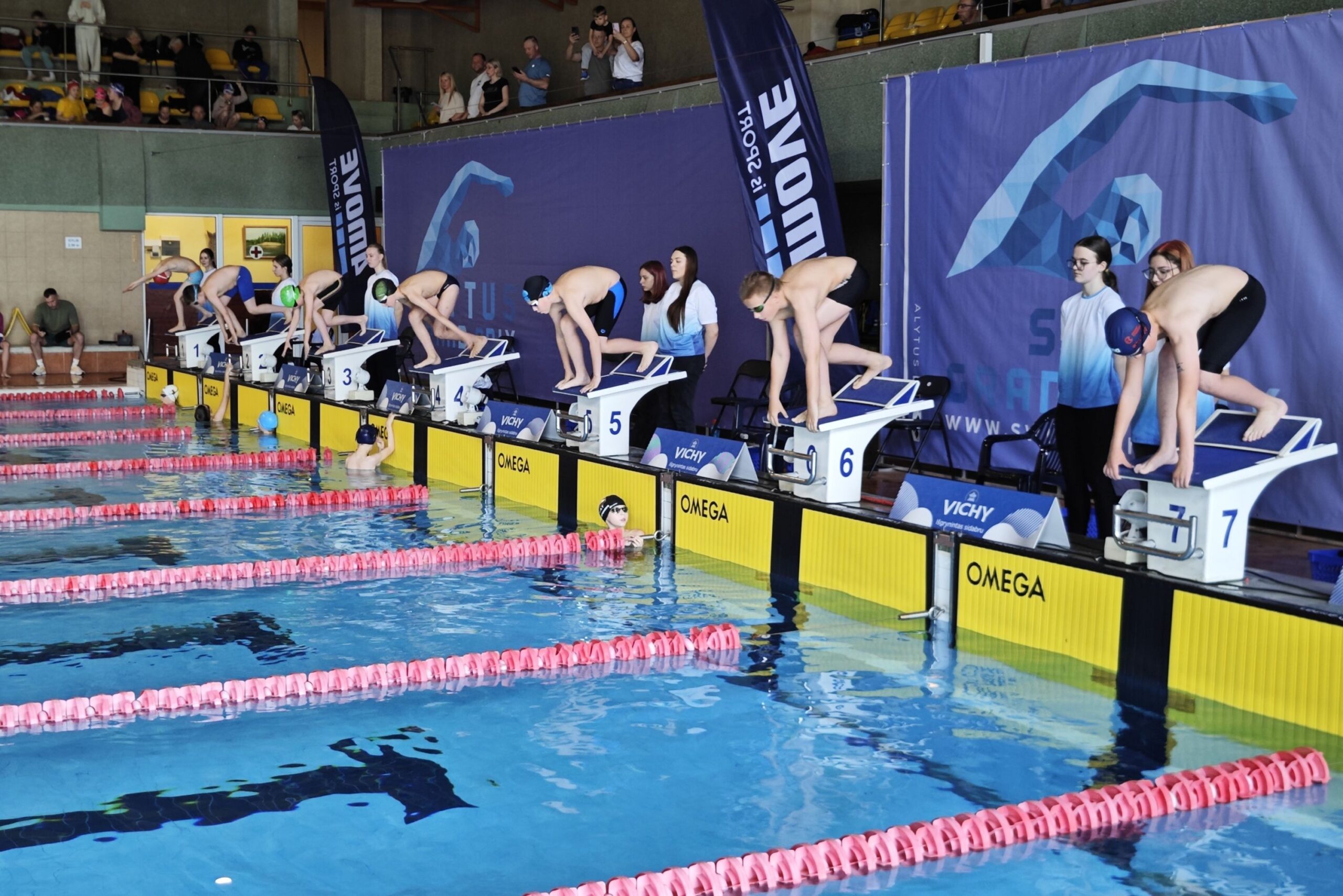 „Alytus Grand Prix“ plaukimo varžybose – beveik 500 dalyvių ir tobulėti verčianti konkurencija